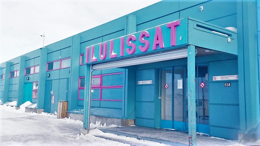 Ilulissat airport sign, Greenland, Arctic Circle