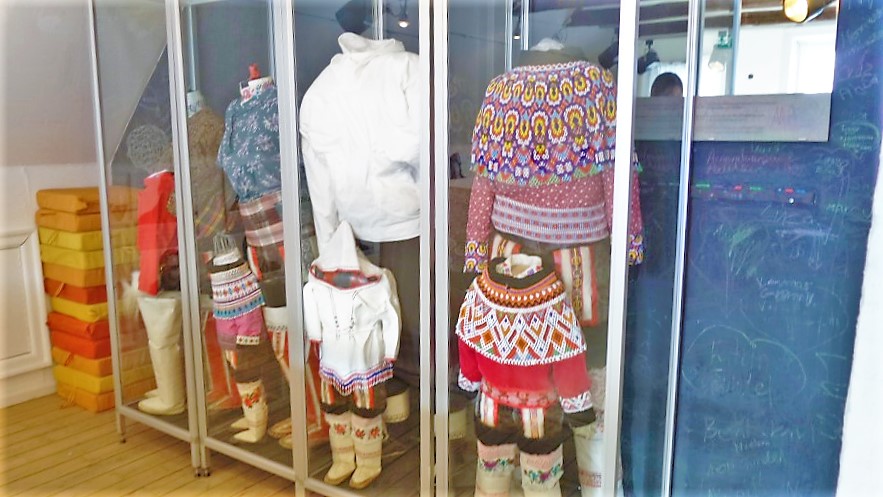 Traditional Greenlandic clothing, Ilulissat Museum exhibition