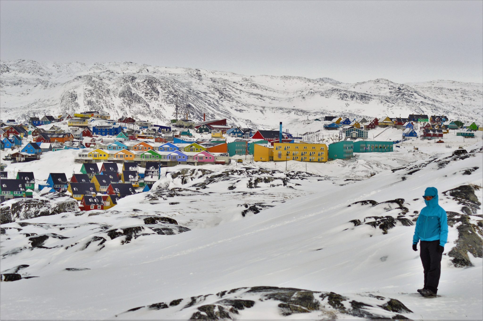 View of Ilulissat from the 'Power-plant hike'