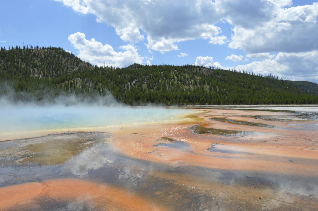 Photograph of Grand Prismatic Spring in Yellowstone National Park
