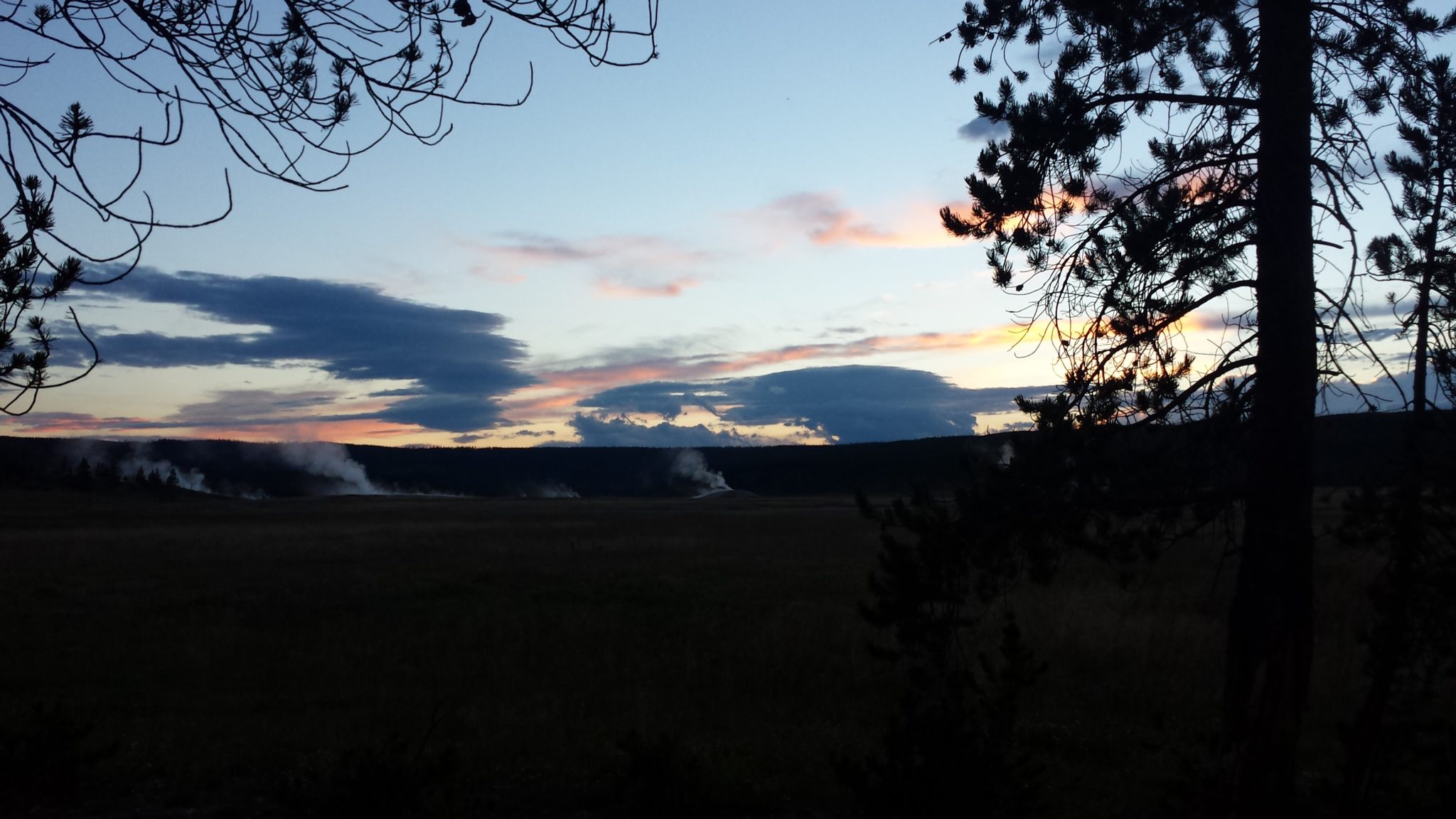 Sunset in Yellowstone National Park