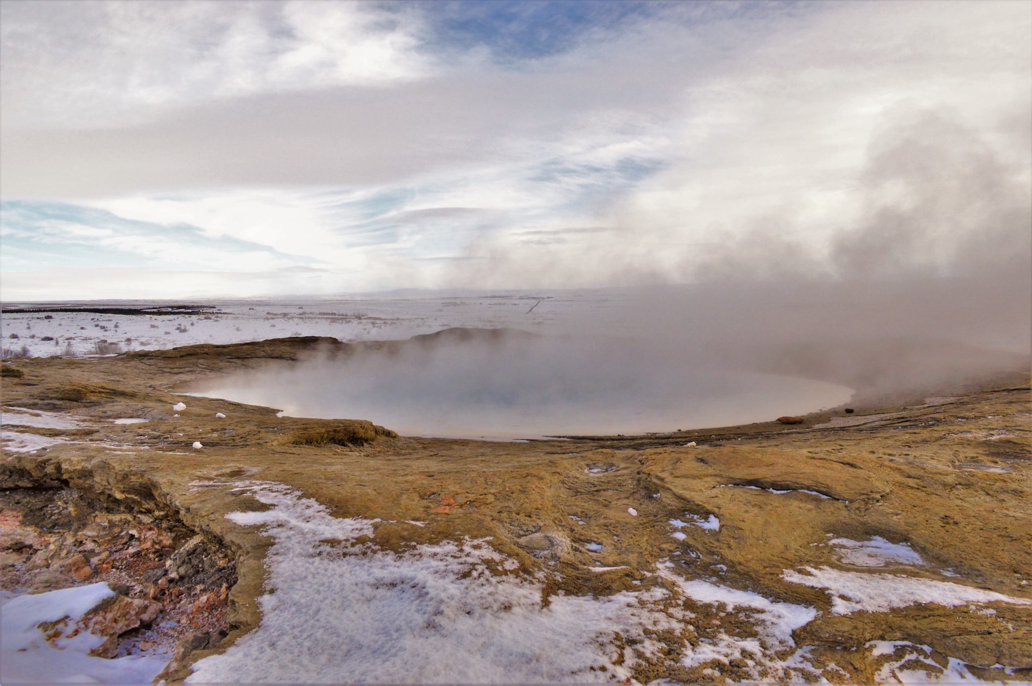 Hot spring in Iceland