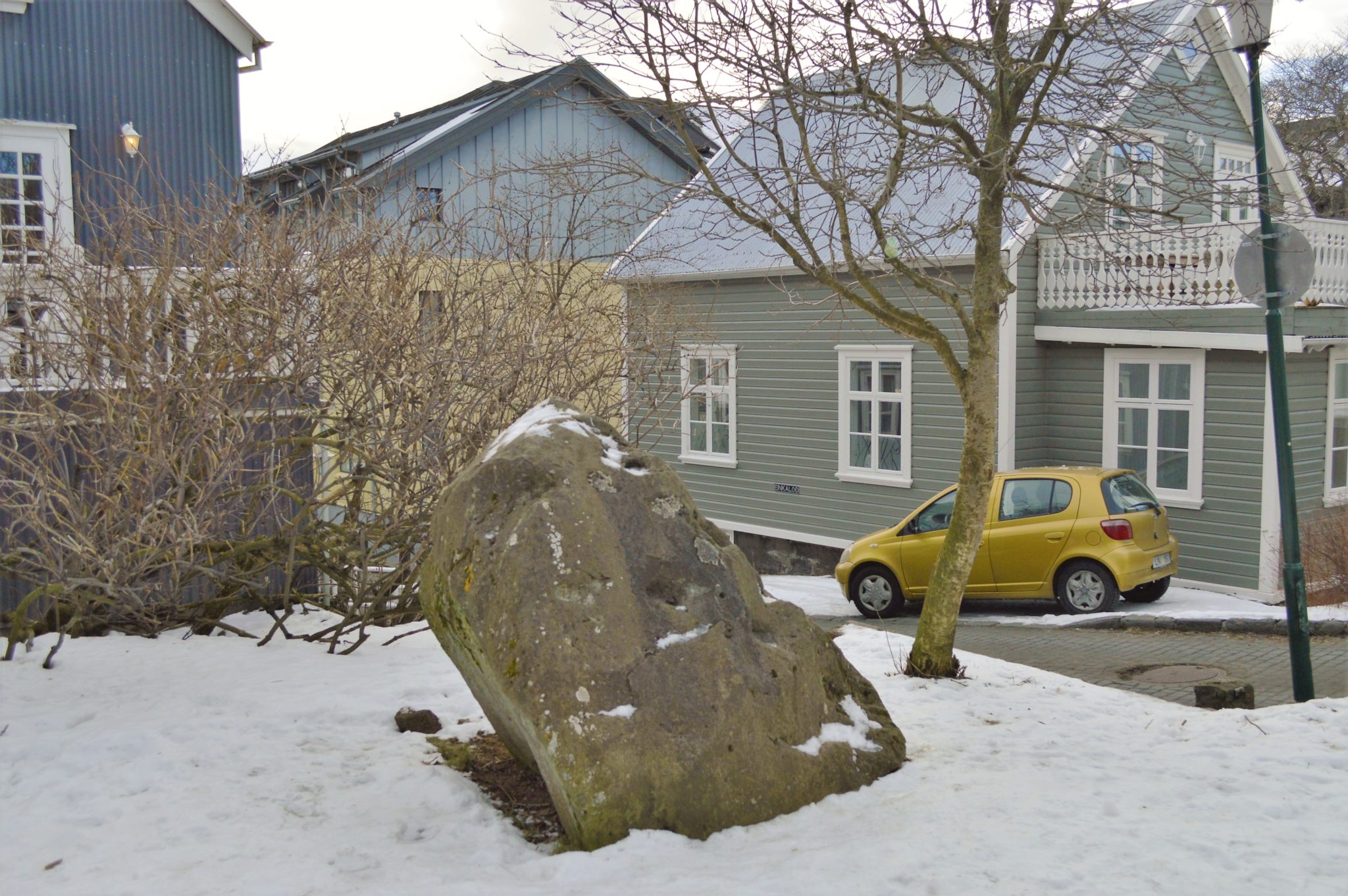 Elf volcanic rock, Reykjavik, Iceland