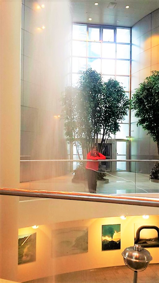 Indoor geyser inside the Perlan, Reykjavik, Iceland