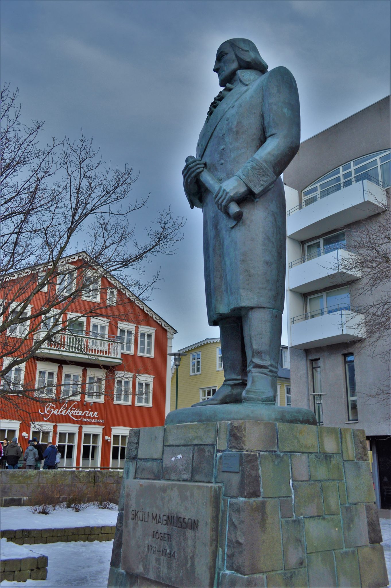 Skuli Magnusson statue Reykjavik, Iceland