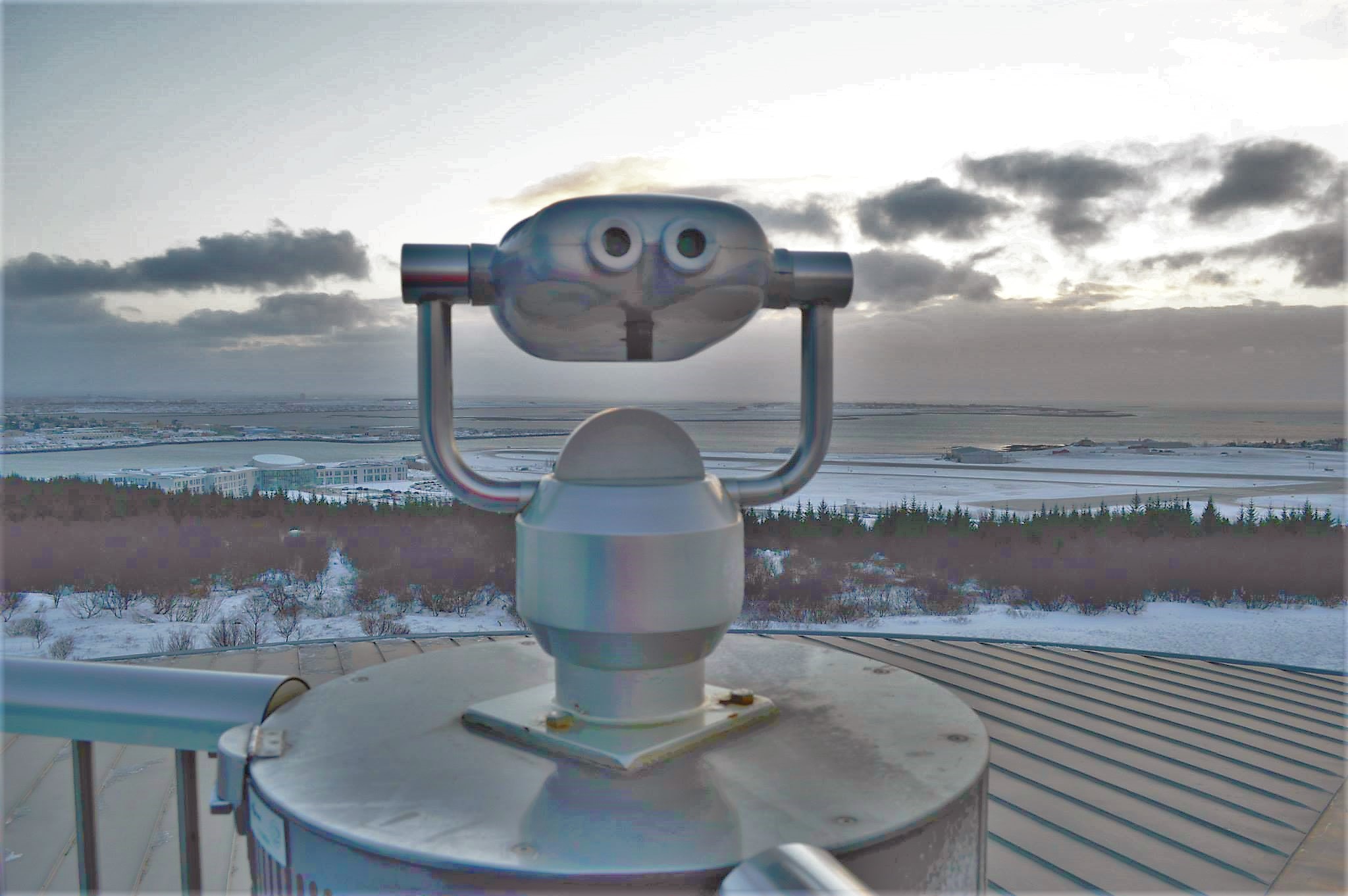 Telescope on top of the Perlan, Reykjavik, Iceland