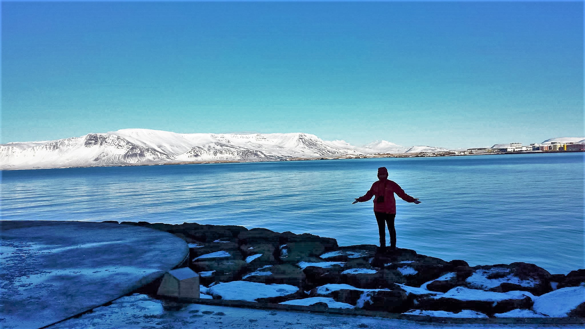 View from the Sun Voyager in Reykjavik, Iceland