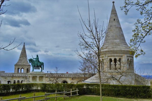 Castle spires, Budapest Castle Quarter, Hungary, Europe