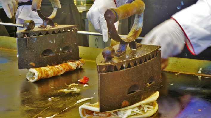 Hot Plate Breads irons, Easter Market, Budapest, Hungary