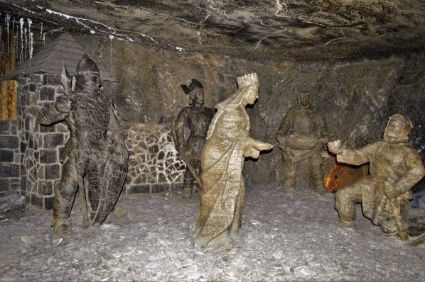 Proposal statue in the Wieliczka Salt Mine, Poland