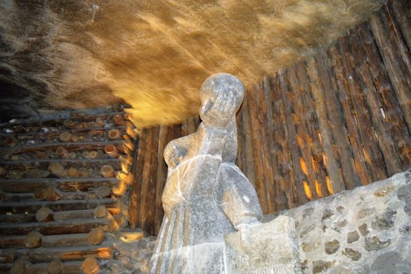 Sculpture in the Wieliczka Salt Mine, Poland