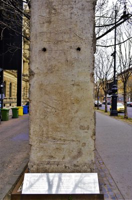 Segment of the Berlin Wall, Andrassey Avenure, Budapest, Hungary