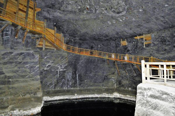 Underground hall, Wieliczka Salt Mine, Krakow, Poland