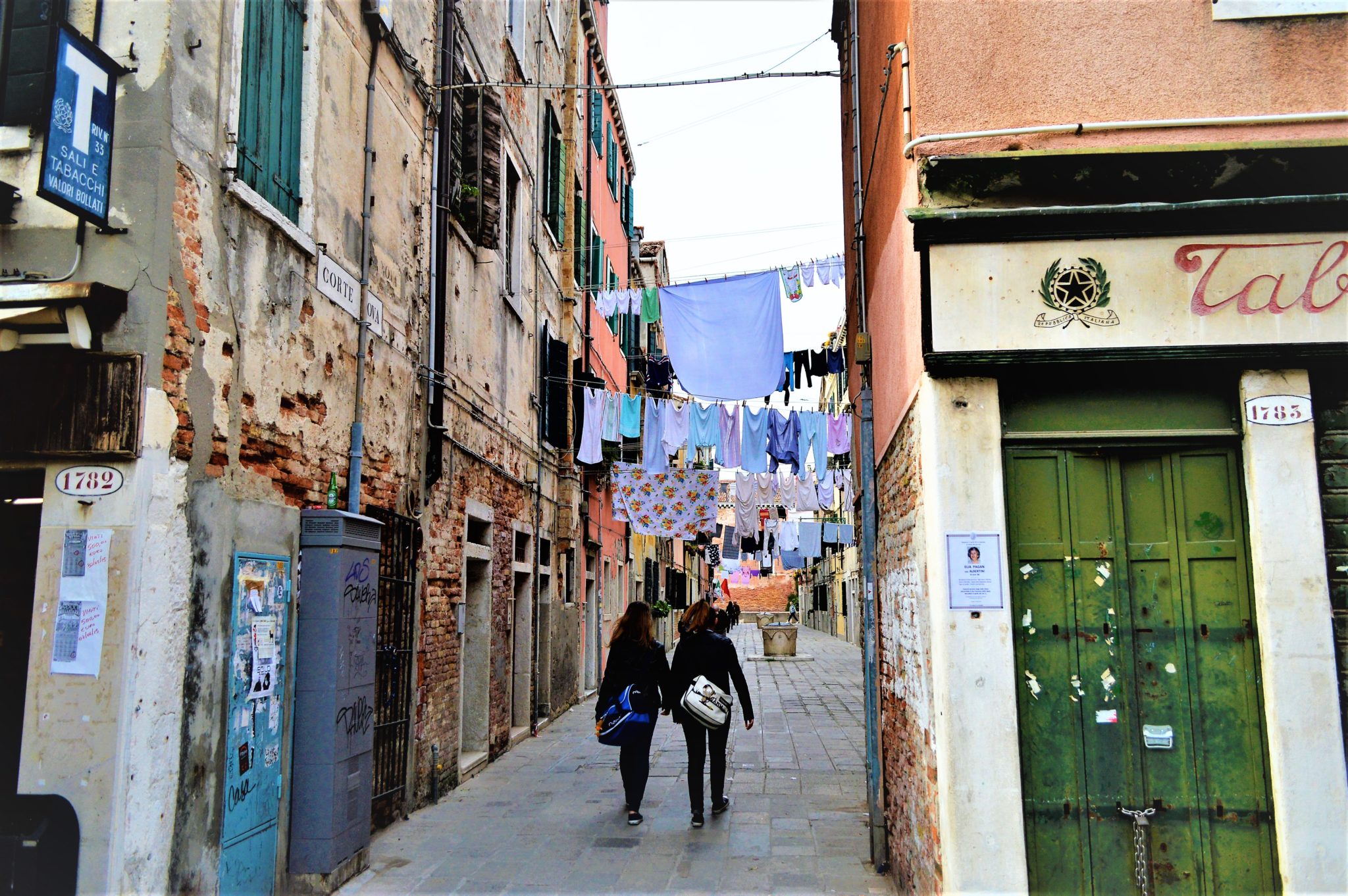 Via Giuseppe Garibaldi street in Venice, Italy