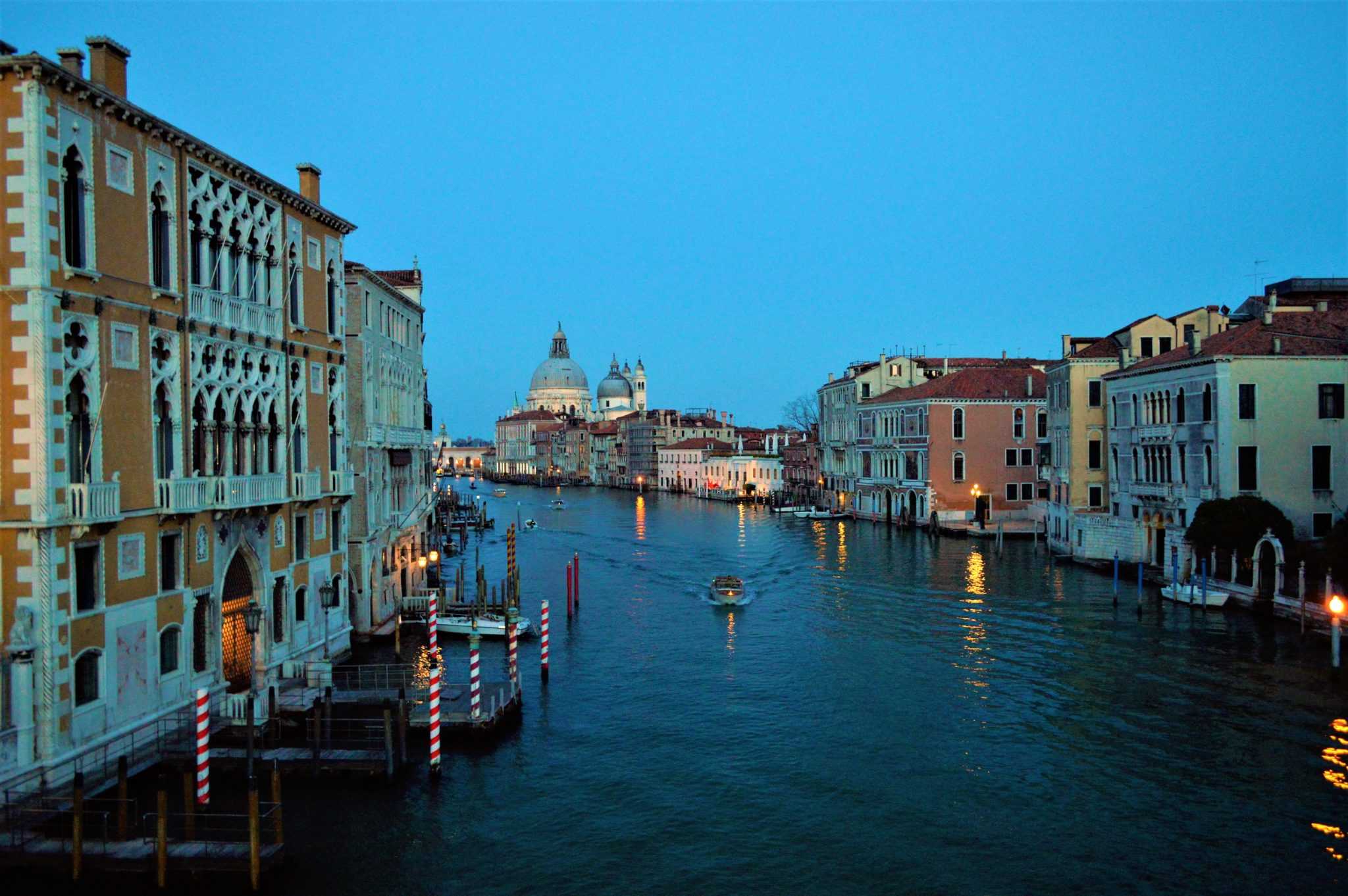 View from the Academia Bridge, Venice, Italy