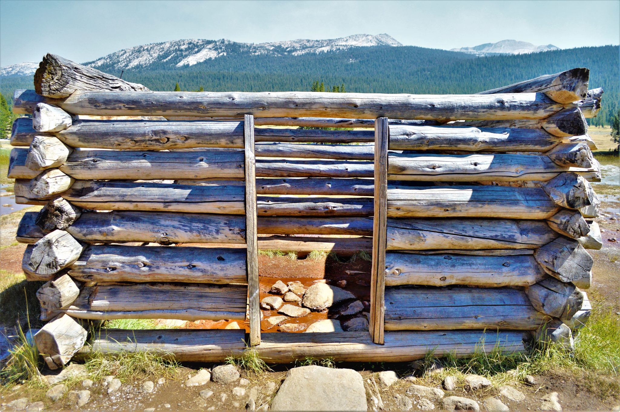 Log Cabin Soda Springs Yosemite National Park California