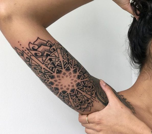 Bicep Mandala Tattoo Woman Round The World Magazine