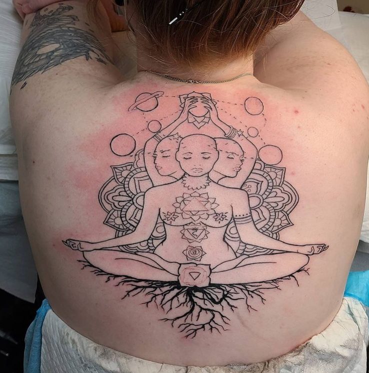 meditation tattoo spiritual design grounding | Round the World Magazine